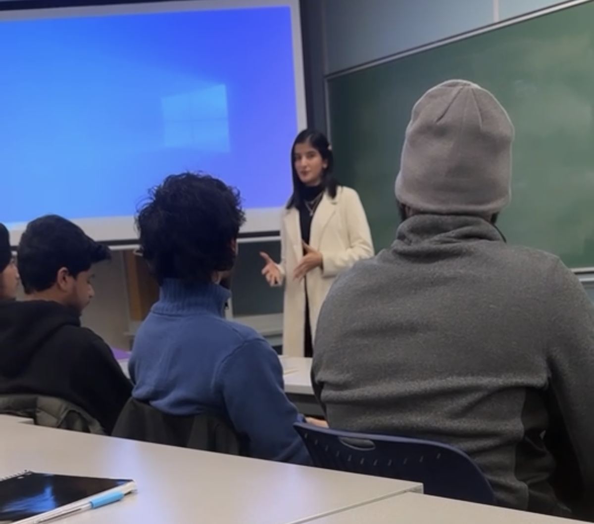 Jagdeep leading a classroom session